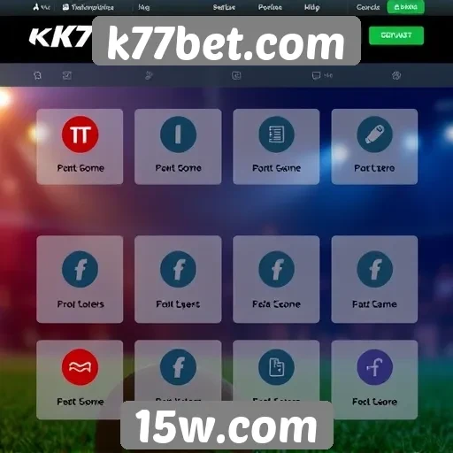 Recursos e funcionalidades do site k77bet